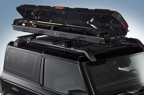 Discover Ford Bronco Accessories in PR, Racks And Carriers By Yakima - Fishing Rod Box, Roof Attached
